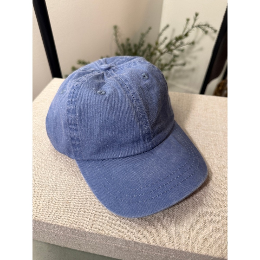 Adams cotton hat Small french parisian eiffel strap back day wear blue basic euc
